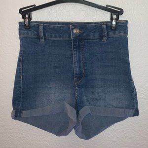 H&M high waisted jean shorts
